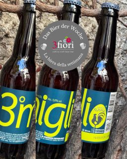 Das Neue Bier der Woche | La nuova birra della settimana: "3° Miglio", Pale Ale, Birrificio Rurale (MB), 5,8%, 0,33l
.
.
.
#3fiori #3fioribeer #dasbierderwoche #labirradellasettimana #birrificiorurale #paleale #italiancraftbeer #visitbrixen #bestofbrixen