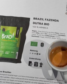 Neuer Single Origin Kaffee! Brazil Fazenda Dutra Bio von CAROMA.
.
.
.
.
#3fiori #kaffeespezialitäten #brazilcoffee #coffeespecialty #caroma_coffeeroastery #altstadtbrixen #visitbrixen