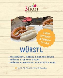 🎄Nur 100 Meter vom Weihnachtsmarkt — warm, gemütlich Wintergetränke, Focaccine & Craftbeer.
🎄A soli 100 metri dal mercatino di Natale: sale riscaldate, atmosfera accogliente, bevande invernali, focaccine, salsicce e birra artigianale.
.
👉 „Link in Bio für mehr Infos!“
.
.
#3fiori #weihnachtsmarktbrixen #visitbrixen #bestofbrixen #vinbrulé #birrabrulé #focaccine #christmasbeers #craftbeerbar #italiancraftbeer #südtirolercraftbeer #würstl #3fioribeer