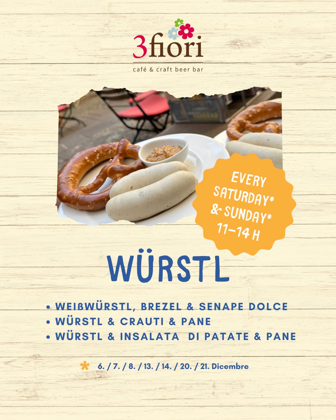 Oggi & Domani (sab+Dom)
.
👉 „Link in Bio for more infos!“
.
.
#3fiori #mercatinodinatale #brixneraltstadt #visitbrixen #italiancraftbeer #würstl #bestofbrixen #brixenchristmasmarket #vicolofornai