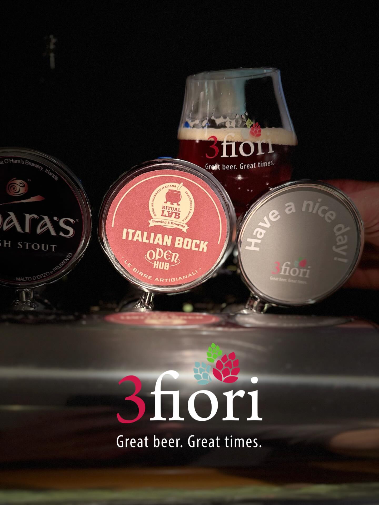 NEU! Craftbier vom Fass: "Open Hub Italian Bock", Collabsud von Birrificio Baladin & Birrificio Ritual Lab
🍻 Malzig – Karamellig – Kräftig
.
.
.
#3fiori #craftbeervomfass #baladin #rituallab #olympiaantholz2026